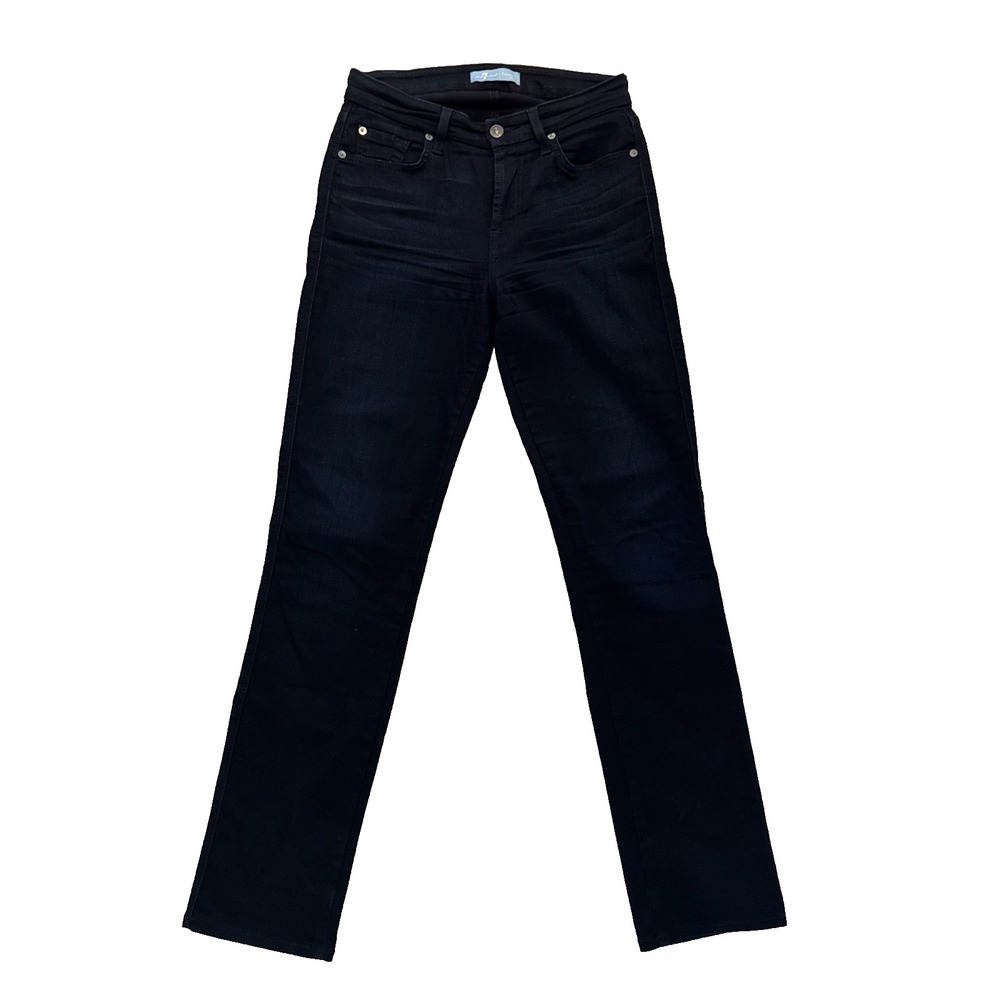 7‎ For All Mankind b(air) Kimmie Straight Jeans Women's Size 27x31 Dark Wash 27
